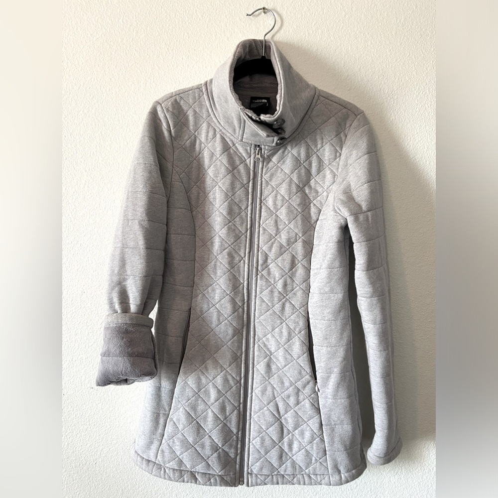 North Face Cozy Zip Up w/ Button Collar